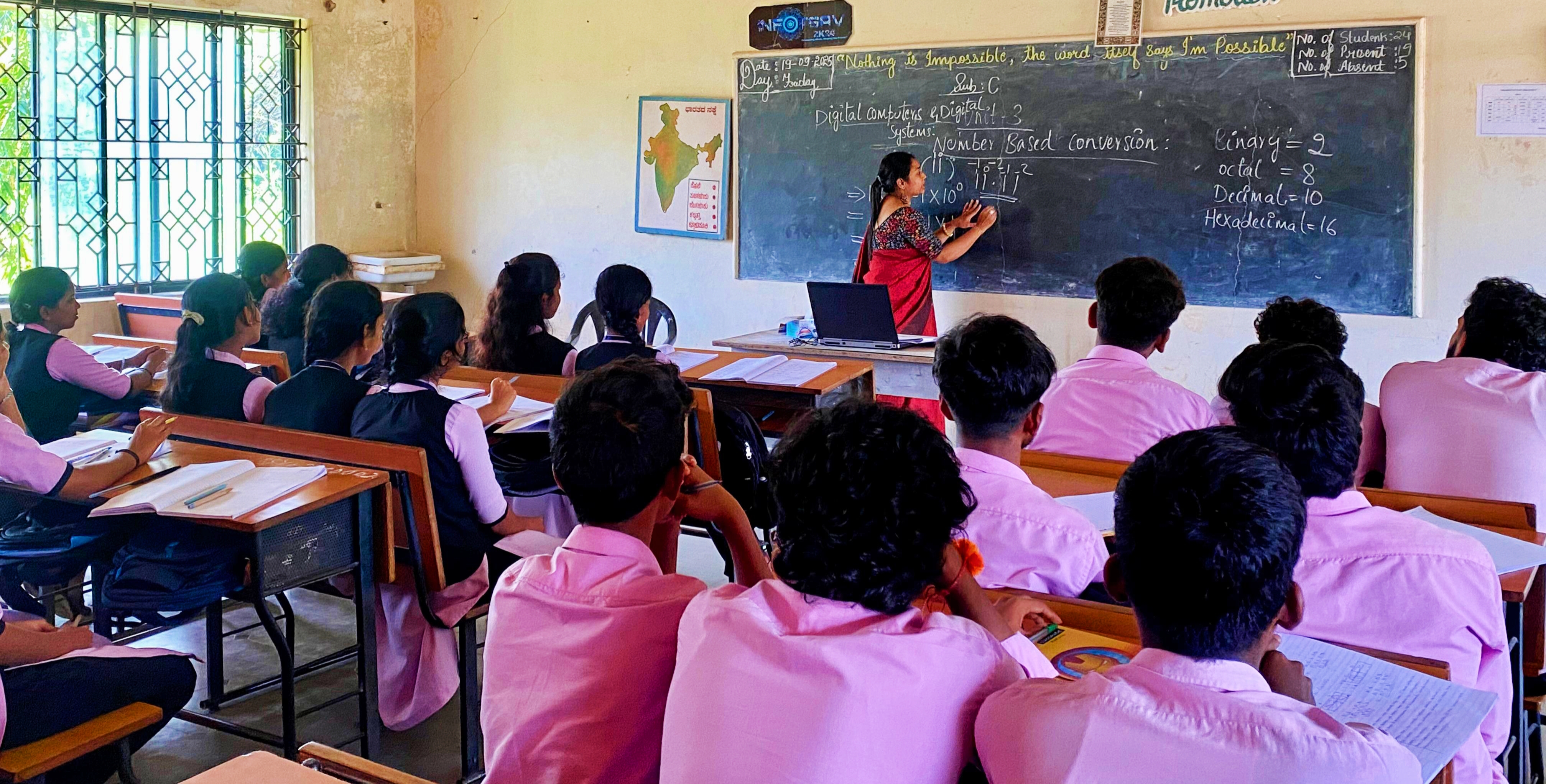 BCA students in a workshop