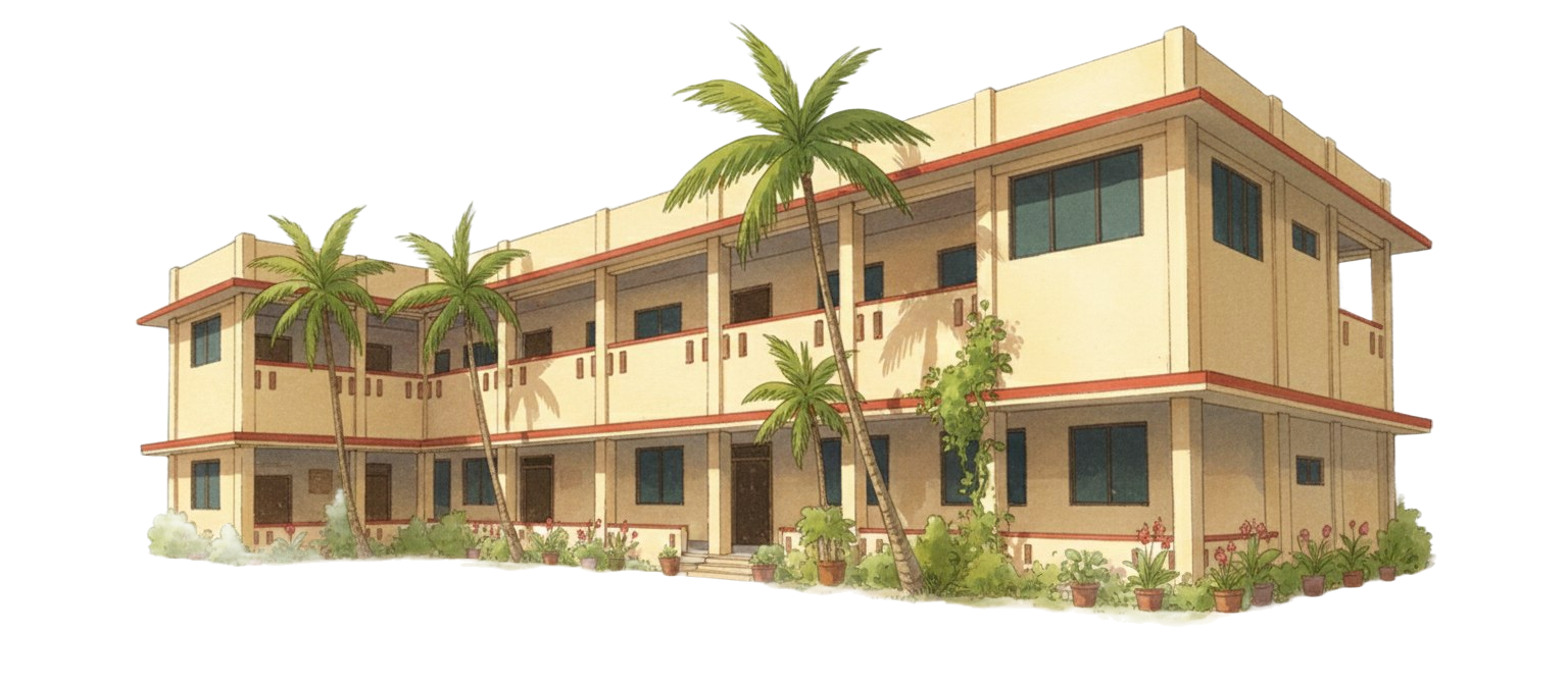 Vidyarashmi College Building Illustration